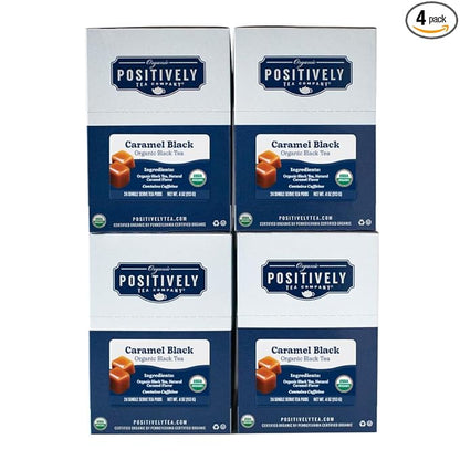 Organic Positively Tea Company, Caramel Black Tea, K-Cup Compatible, 96 Pods