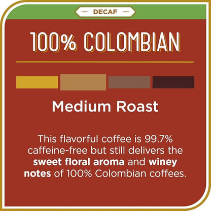 Don Francisco's Decaf Colombia Coffee - 24 K-Cup Compatible Single-Serve Pods - 99.7% Caffeine-Free - 100% Arabica - Recyclable through TerraCycle - Compatible with Keurig Brewers
