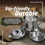 Load image into Gallery viewer, Birdee Vietnamese Coffee Dripper - Make up to 8 oz Cup, Stainless Steel, Small Drip Filter, Durable, Dishwasher Safe, Home Use, Travel, Camping, Gift Sets