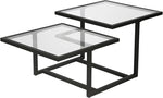 Load image into Gallery viewer, Henn&amp;Hart 43" Wide Square Coffee Table in Blackened Bronze, Modern coffee tables for living room, studio apartment essentials