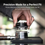 Load image into Gallery viewer, cream coffee products 58.5mm 2 in 1 tamper and distributor black beautiful espresso hand tampers