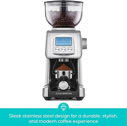 CASABREWS Tornado Electric Conical Burr Coffee Grinder, 77 Precision Grind Settings for Espresso to French Press, Special for Barista and Coffee Lovers