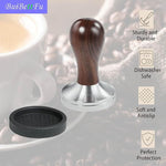 Load image into Gallery viewer, Coffee Knock Box Shock-Absorbent Durable Barista Style Knock Box With Removable Knock Bar and Non-Slip Base Gift 3 Inch Food Grade Silicone Coffee Tamper Mat (Round Coffee Tamper Mat)