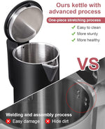 Load image into Gallery viewer, 0.8L Electric Kettle Stainless Steel, 800 Watts Small Electric Kettle 27 Ounce Fast Boil Auto Shut-off, Portable Water Boiler for Small Kitchen, Business Trip and More