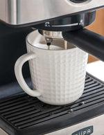 Load image into Gallery viewer, Ceramic Coffee Mugs 15 oz, Large Waffle Embossed Mug Set, Coffee Cups for Latte, Cappuccino, Cocoa, Tea, Mocha, Milk, Housewarming Wedding Present,Microwave &amp; Dishwasher Safe - Set of 4 (White)