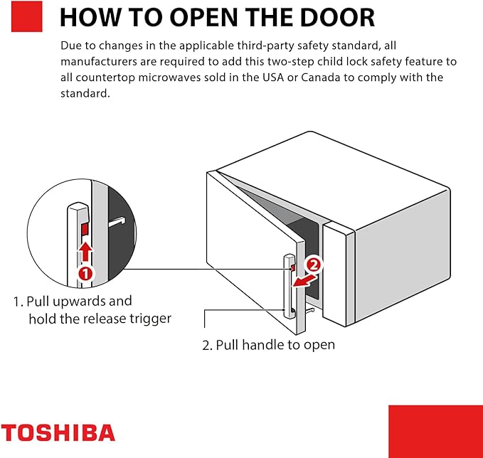 TOSHIBA Combo 8-in-1 Countertop Microwave Oven, with Convection, Broil, Odor Removal Mode, 12.4" Position Memory Turntable, Child-Lock, Black Stainless Steel, ML2-EC10SA(BS) A, Air Fryer-1.0 Cu.Ft