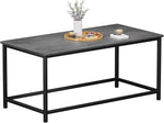 Load image into Gallery viewer, SAYGOER Small Coffee Table Modern Coffee Tables Open Design Rectangular Minimalist Center Table for Living Room Home Office, Easy Assembly, 39.37x19.69 x17.72, Gray Black