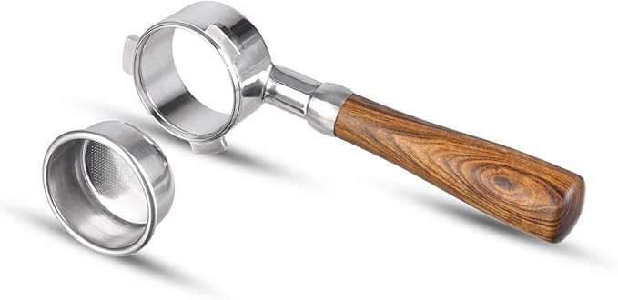 54mm Bottomless Portafilter Compatible with Breville Barista Series and Machines (Filter Basket Included)