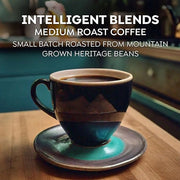 Intelligent Blends Medium Dark Roast Coffee Pods, 100 ct, Recyclable Single Serve Pods – 100% Arabica Coffee, Compatible with Keurig K Cups Maker