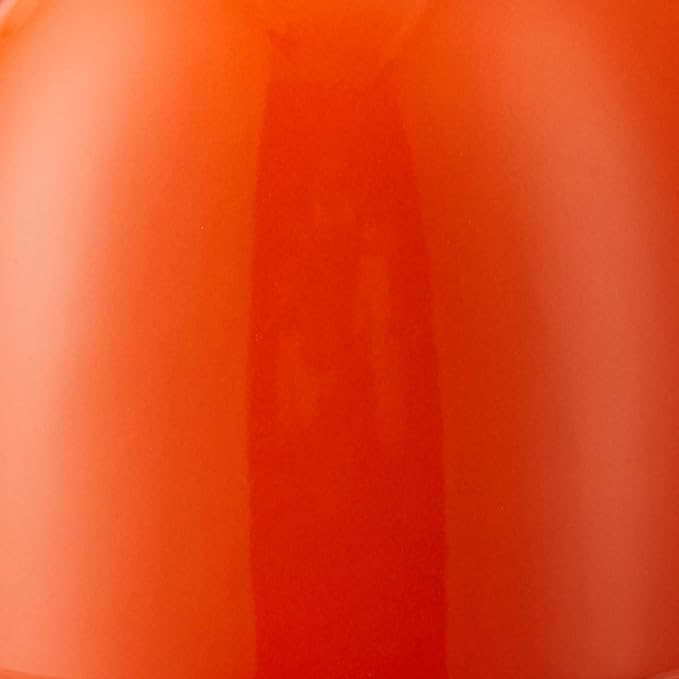 FORLIFE Bell Ceramic Teapot with Basket Infuser, 26-Ounce/770ml, Carrot