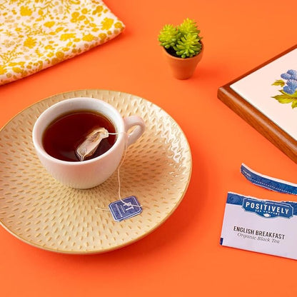 Organic Positively Tea Company, English Breakfast Black Tea Bags, 20 Count