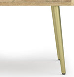 Load image into Gallery viewer, SIMPLIHOME Jager Mid Century - Contemporary 22 inch Wide Metal Side Table in Natural for the Living Room and Bedroom