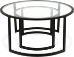 Load image into Gallery viewer, Mitera Round Nested Coffee Table in Blackened Bronze