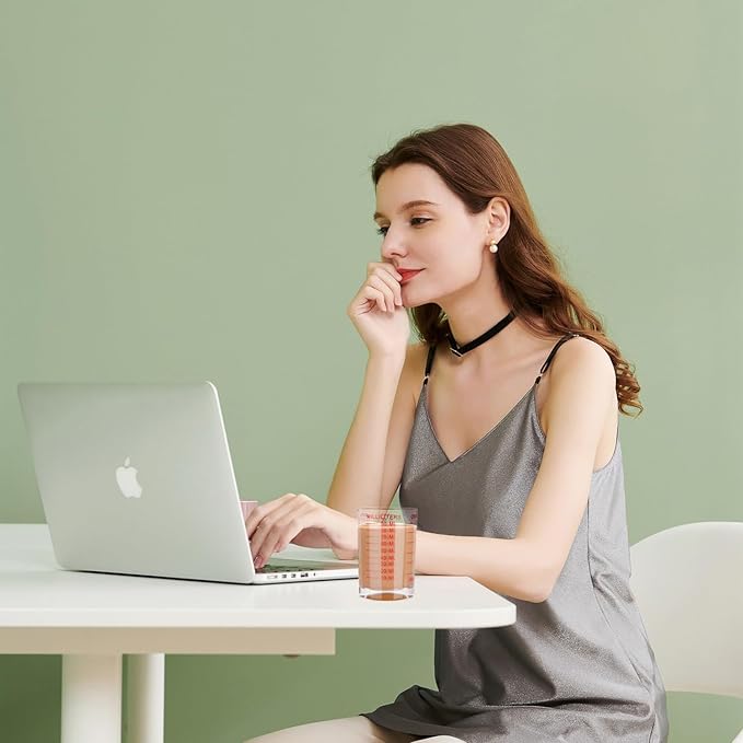 BCnmviku 1 PACK Shot Glass Measuring Cup 3 Ounce/90ML Liquid Heavy High Espresso Glass Cup