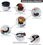 Load image into Gallery viewer, 51mm Espresso Tamper Set, 5PCS Coffee Tamper Kit with WDT Tool, Coffee Stirrer, Dosing Funnel, Puck Screen 51mm Espresso Accessories Tampers Kit (Gold)