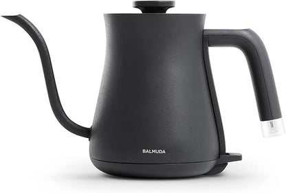 BALMUDA The Kettle | Electric Gooseneck Kettle | Lightweight | Stainless Steel | 0.6L (20fl oz) Capacity | Neon Light Indicator | Perfect for Tea and Coffee | US Version | Black