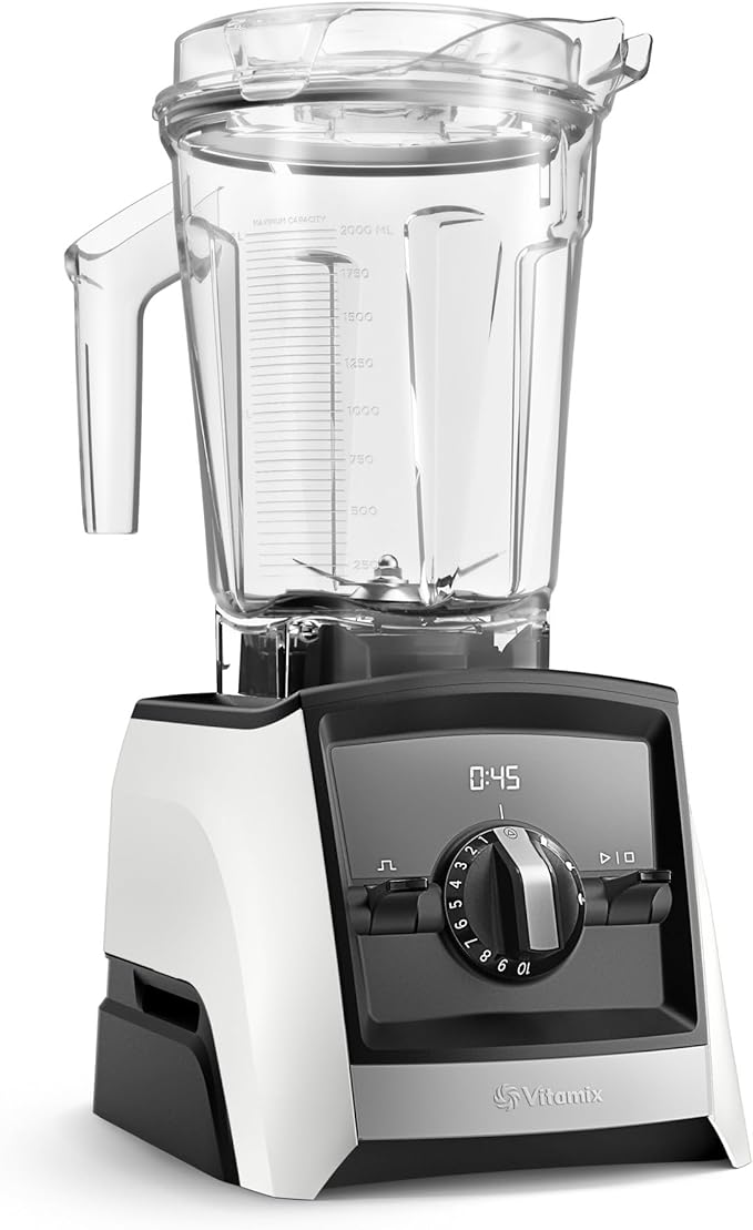 Vitamix A2500 Ascent Series Smart Blender, Professional-Grade, 64 oz. Low-Profile Container, White