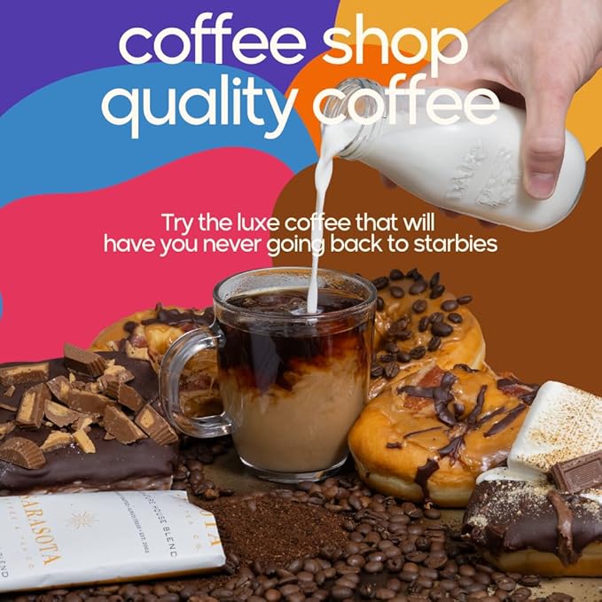 Ground Coffee | Gift Set Sampler Pack Variety Medium, Dark, & Flavored Roast Low Acid Mold Free Pouches | Gourmet Bulk Packets | Highest Rated Individual Premeasured Powder Bags for 12 Cup Drip Maker