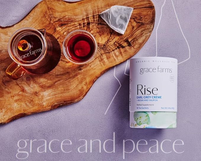 Grace Farms Organic Rise Wellness Blend Tea, 16 Ct