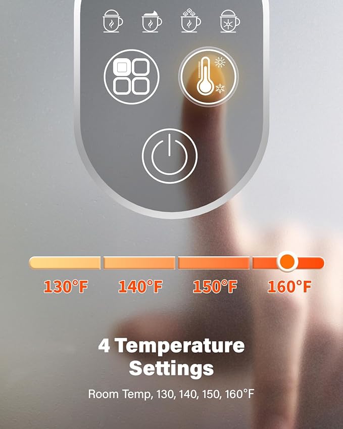 4-in-1 Electric Milk Frother and Steamer with Auto Temperature Control, Warm & Cold Foam Maker, Fast Frother for Coffee, Latte, Hot Chocolate, Cappuccino, Macchiato, White