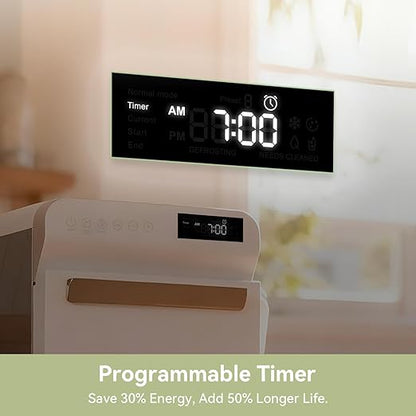 Gevi Nugget Ice Maker Countertop 40lbs/24H, Pebble Ice Machine with Programmable Timer,Self-CleaningChewable Pellet Ice for Home, Kitchen,Office,Gift