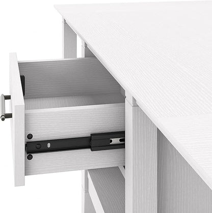 Bush Furniture Coffee Table with Storage with Aged Bronze Hardware | Key West Collection Center Counter for Living Room | 47Wx24Dx18H