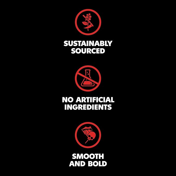 Death Wish Coffee - Single Serve Pods - Medium Roast - Made with USDA Certified Organic - 10 Count (Pack of 1)