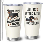 Load image into Gallery viewer, Best Dachshund Mom Gifts for Women, 20 Oz Dachshunds Lover Travel Tumbler Mugs, Travel Mug Gift for Dachshunds Mom