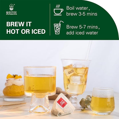 WT WEETEE Yerba Mate Tea Bag, Unsmoked Yerba Mate 50 Teabags From Argentina, Rich In Antioxidants, Plant Nutrients, Perfect Coffee Replacement