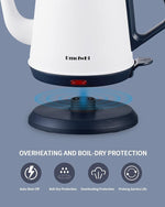 Load image into Gallery viewer, DmofwHi Gooseneck Electric Kettle(1.0L),1000W Electric Tea Kettle of 304 Stainless Steel,Auto Shut off,Coffee Kettle for Pour Over and Tea -White