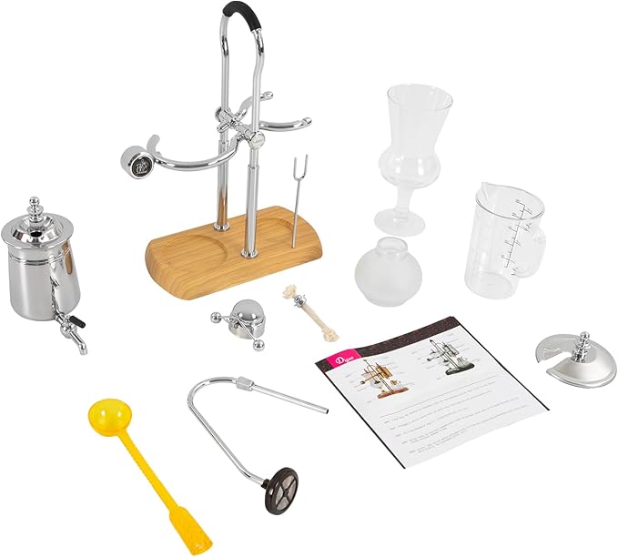 Family Balance Siphon Syphon Coffee Maker Siphon Brewer, Elegant Retro-Style Design Sliver (Sliver 1)