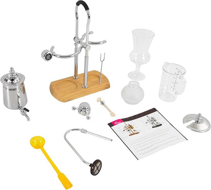 Family Balance Siphon Syphon Coffee Maker Siphon Brewer, Elegant Retro-Style Design Sliver (Sliver 1)