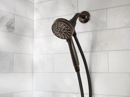 Moen Engage Magnetix Mediterranean Bronze 3.5-Inch Six-Function Detachable Handheld Showerhead with Magnetic Docking System, 26100BRB