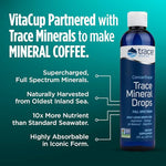 Load image into Gallery viewer, VitaCup Mineral Coffee Pods with Trace Minerals, Hydrate, Replenish &amp; Restore, w/Sea Minerals, Electrolytes, Organic Coffee, Medium Dark Roast, Single Serve Pod Compatible w/Keurig K-Cup Brewers,16 Ct