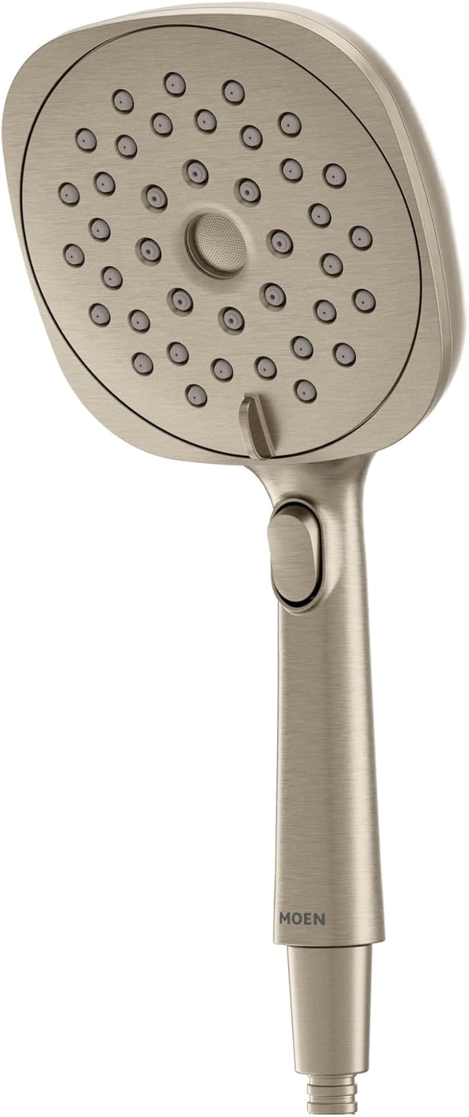 Moen Verso Eco-Performance Infiniti Dial Square Handheld Shower, 5-Inch Diameter Spray Head, Brushed Nickel, 220H5EPBN