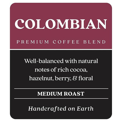 Copper Moon Medium Roast Whole Bean Coffee, Colombian Blend, 2 Lb