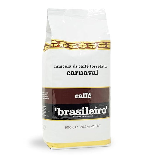 Danesi Caffe Italian Whole Coffee Beans - Espresso Coffee Beans and Medium Roast Whole Bean - Perfect for Espresso Machines, French Press, and Home Brewing - Brasileiro (2.2 lb)