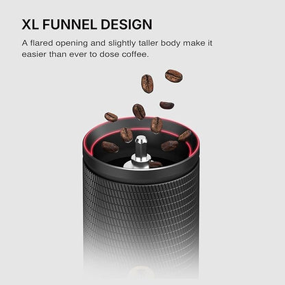 TIMEMORE C5 Pro Manual Coffee Grinder with S2C-042-III Conical Burr, 0.031mm Precision Adjustment, All-Metal Portable Hand Coffee Mill for Espresso/French Press/Pour Over - Black