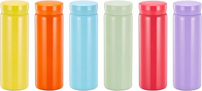 10oz Mini Water Bottle Stainless Steel Thermos Small Flask - Insulated Vacuum, Leak Proof, Keeps Drinks Hot/Cold - Ideal for Coffee, Tea, Water-6PC