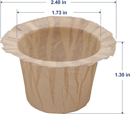 200 Count Natural Disposable Coffee Paper Filters,Coffee Filter Compatible with Keurig Single Serve Coffee Maker