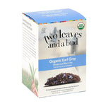 Load image into Gallery viewer, Two Leaves and a Bud Organic Earl Grey Tea Bags, Whole Leaf Caffeinated Black Tea in Compostable Sachets, Caffeinated Black Tea Flavored with Bergamot, Add Milk and Sugar, 15 Count (Pack of 1)