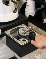 Load image into Gallery viewer, Coffee Knock Box, Espresso Knock Box Coffee Bin Barista Accessories Coffee Machine Accessories, Stainless Steel Small Coffee Knock Box Container with Silicone Knock Bar and Non Slip Base