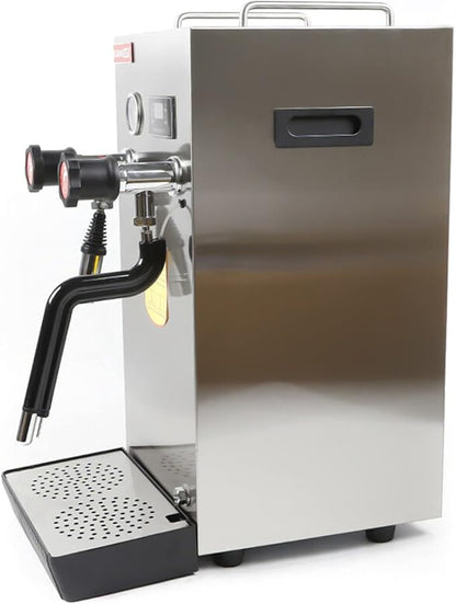 Commercial 2500W Electric 8L Water Boiling Steam Machine, Professional Coffee Milk Foam Steam Milk Bubble Water Boiling Machine LCD Display For Coffee Dessert Shop