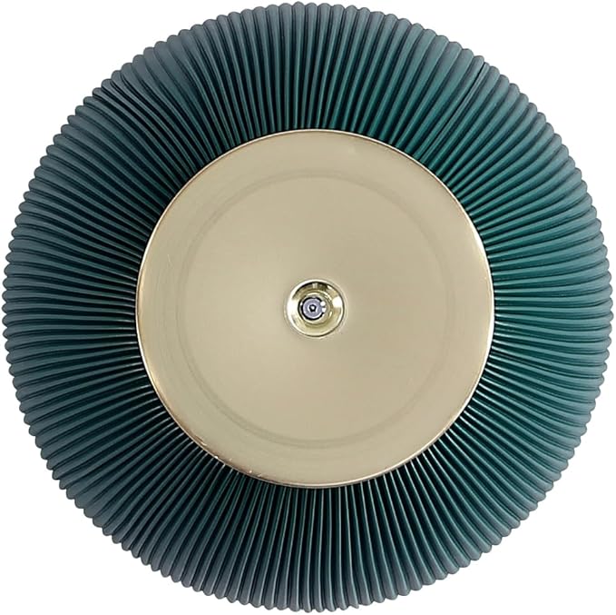 Manhattan Comfort Modern Anderson Coffee Table, 1.0 & 2.0 End Table, Upholstered in Green Leatherette with Ceramic Faux Tabletop and Gold Metal Tabletop- Set of 3