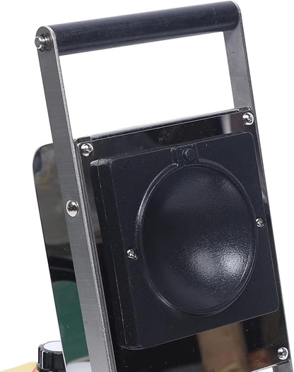 Commercial Ice Cream Burger Maker, 1000W Electric Burger Waffle Cone Maker Machine, 110V Ice Cream Sandwich Maker with Non-stick Baking Tray, Gelato Panini Press for Bakeries Restaurants Home