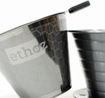 Load image into Gallery viewer, Ethoz® Pour Over Coffee Maker – Sustainable Stainless Steel Pour Over with Built-In Reusable Filter, Flat/Convex Bottom for Even Extraction, Eco-Friendly Design, Precision Anywhere Brewing