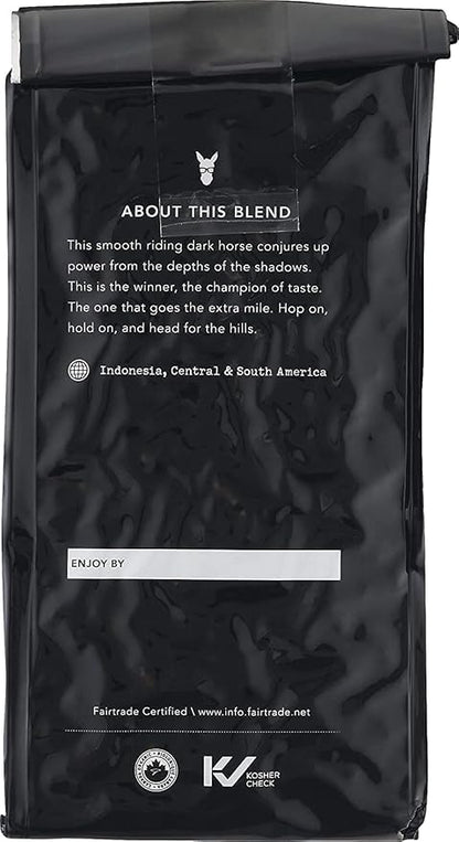 Kicking Horse Coffee, 454 Horse Power, Dark Roast, Whole Bean, 10 oz - Certified Organic, Fairtrade, Kosher Coffee 10 Ounce (Pack of 6)