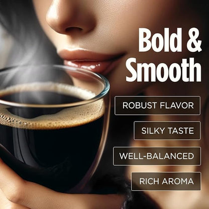 VitaCup Extra Shot Instant Coffee Packets with Espresso Shot, “Red Eye” High Caffeine, Bold Dark Roast w/Vitamin B12, Antioxidants, Premium Instant Coffee in Single Serve Sticks, 24 Ct