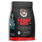 Load image into Gallery viewer, Bones Coffee Company Shark Bite, Buttered Rum Flavored Coffee, Medium Roast Low Acid Arabica Beans Compatible with Auto drip and French Press Coffee Maker, 12 Oz Whole Bean
