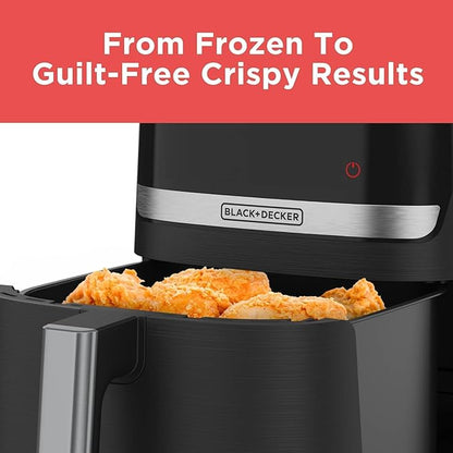 BLACK+DECKER Purifry 8QT Air Fryer, Crispy Deep Fried Taste without the Fat, Plus Bake, Dehydrate, and Keep Food Warm, Digital Touchscreen and Auto Shut-Off